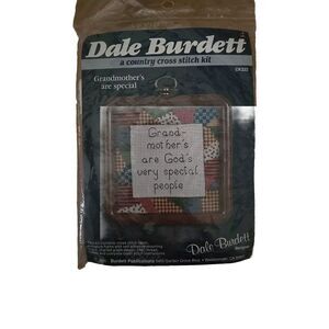 Vintage New Dale Burdett A Country Cross Stitch Kit Grandmothers CK222 1985